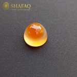 نگین-عقیق-سه-پوست-کره-عسلی-اصل-سایز-14mm-دامله-طوق-دار