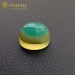 نگین-عقیق-سبز-سه-پوست-آبدار-لامپی-23x17mm