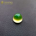 نگین-عقیق-کلاه-سبز-استثنائی-آبدار-لامپی-14mm-مناسب-رکاب-طلا