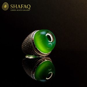 انگشتر-باباقوری-سبز-آبدار-دست‌ساز-استاد-شایق-تک‌چشم-مشکی-20-میل