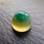 عقیق سبز و زرد 15 میلی متری آبدار